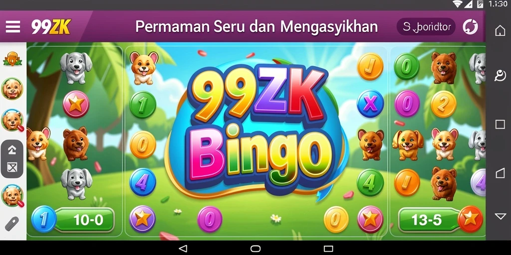 Gameplay seru dan interaktif di 99ZK Bingo.