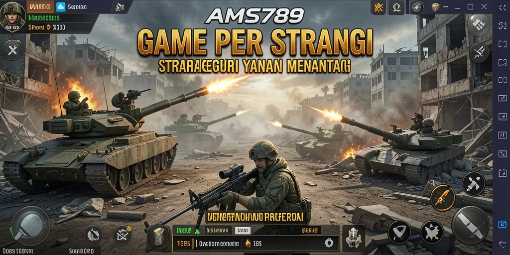 Tampilan gameplay mendalam dari AMS789 dengan aksi strategi yang seru.