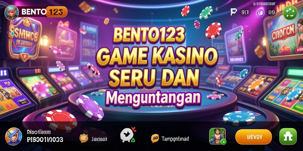 Tampilan gameplay menarik dari BENTO123 yang menggambarkan keseruan permainan Kasino.