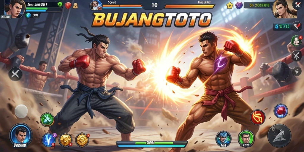 Gambaran seru gameplay Fighting di BUJANGTOTO.