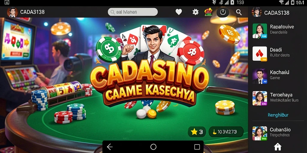Tampilan menarik dari gameplay di CADAS138 dengan tema Kasino.