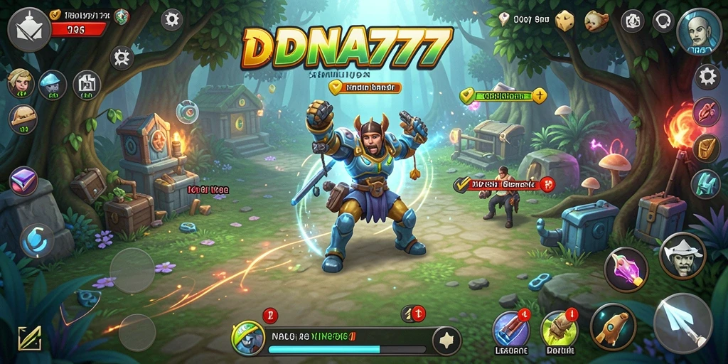 Tangkapan layar menampilkan gameplay menarik dari DNA777.