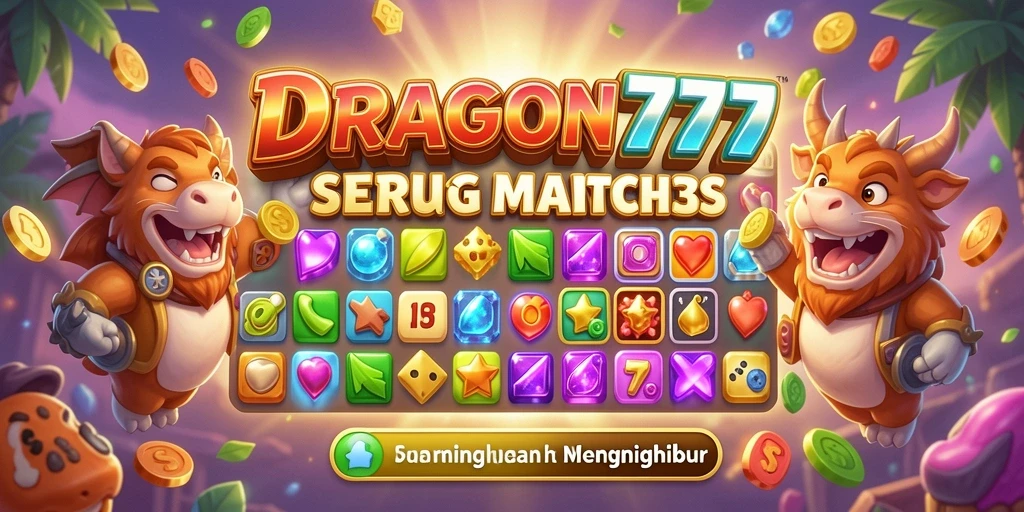 Tampilan menarik gameplay DRAGON777 dalam kategori Match-3.