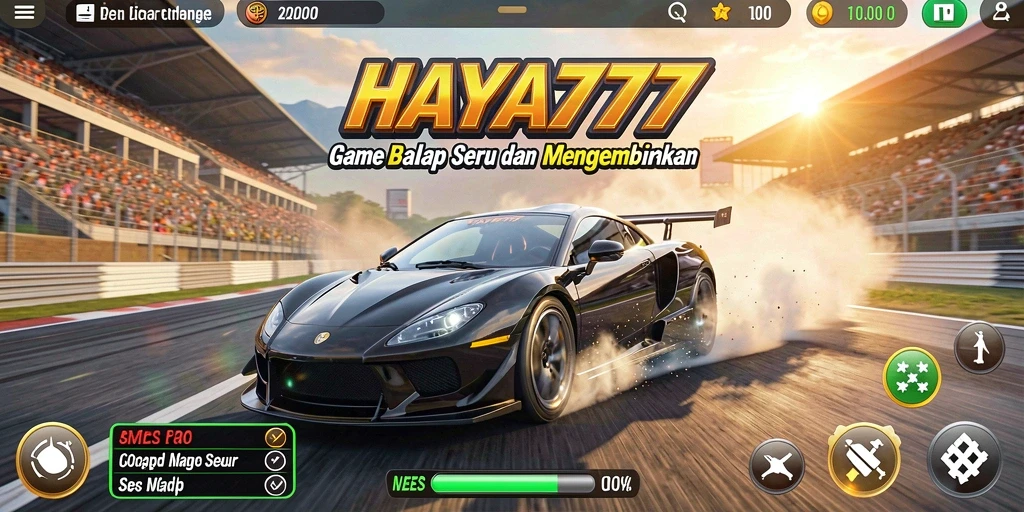 Tampilan aksi balapan seru dalam HAYA777 dengan grafis yang menakjubkan.