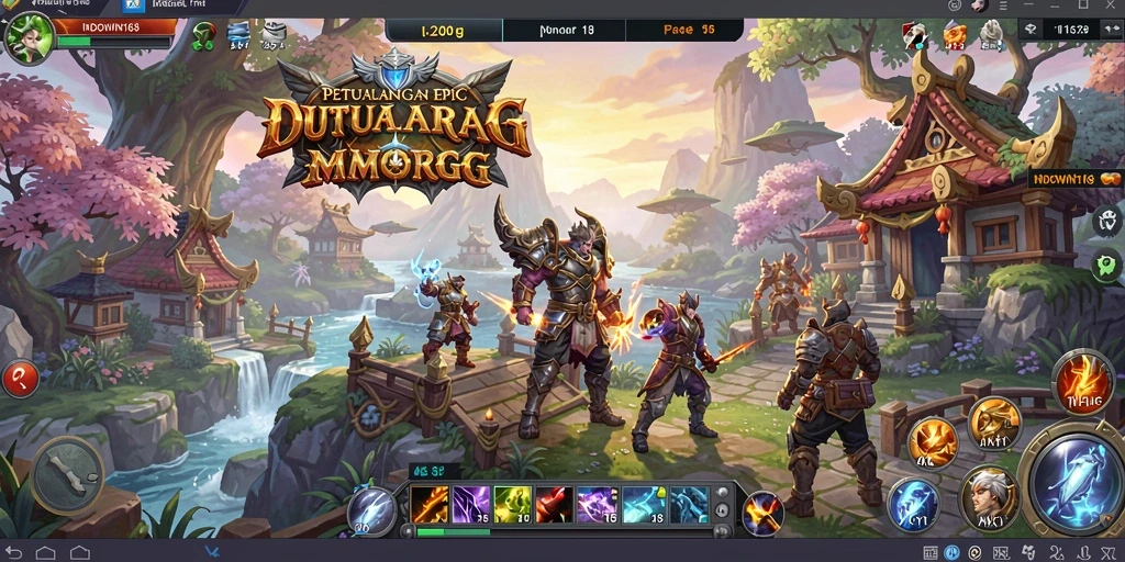 Tampilan gameplay mendebarkan dari INDOWIN168 dalam dunia MMORPG.
