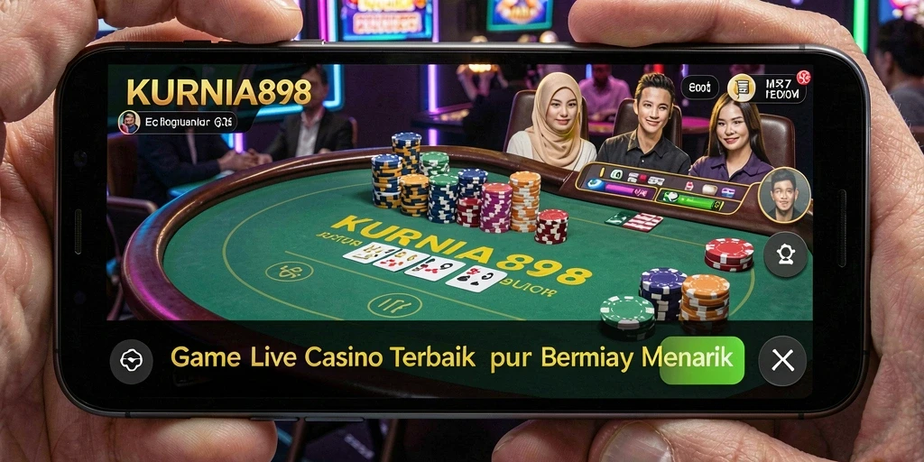 Gameplay menarik dan interaktif di KURNIA898 Live Casino.