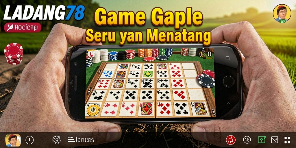 Tangkapan layar LADANG78 menunjukkan momen seru saat bermain Gaple.