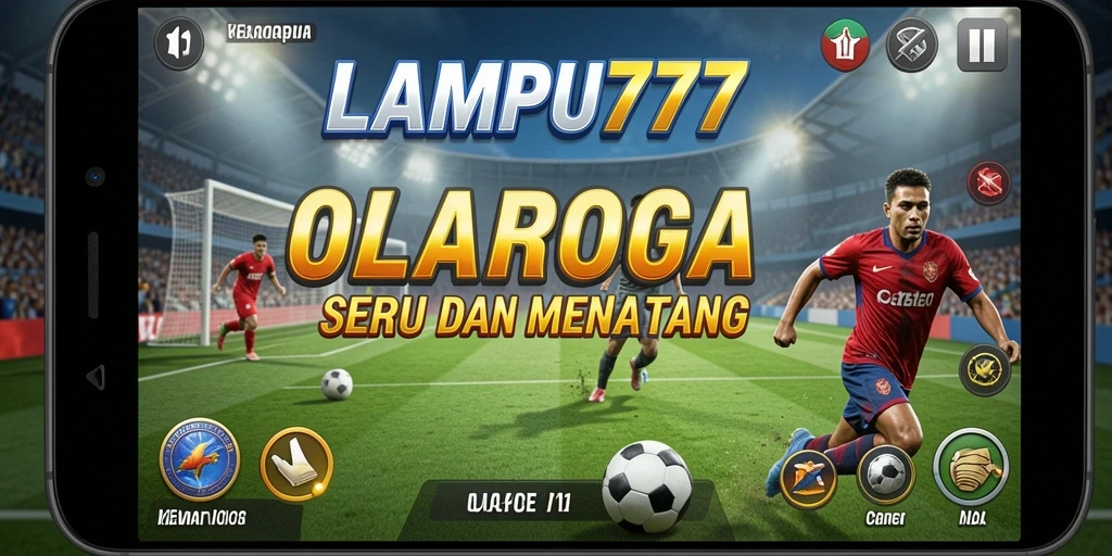 Screenshot utama LAMPU777 menampilkan momen seru dalam permainan olahraga.