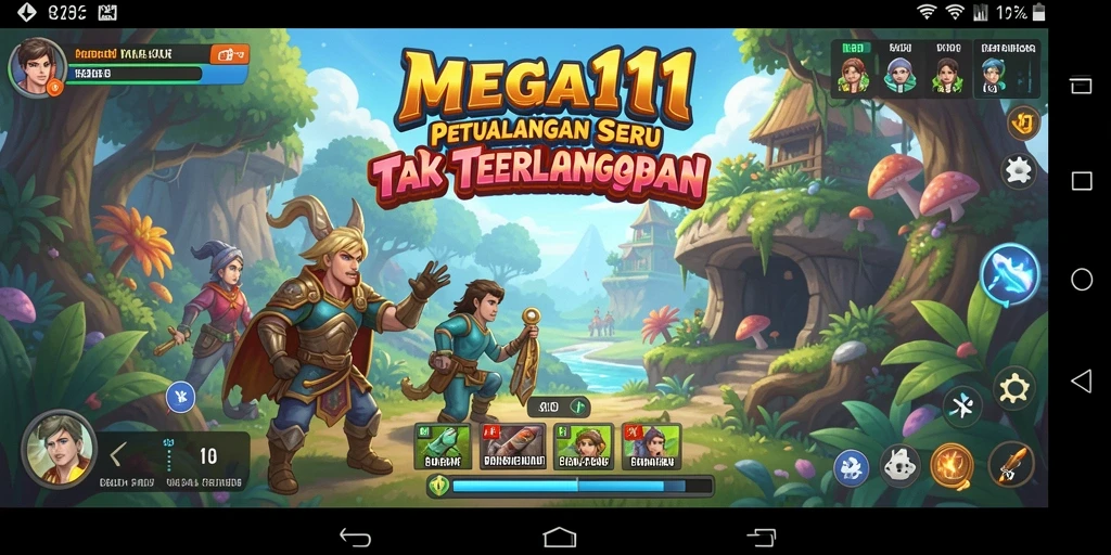 Screenshot MEGA111 menampilkan aksi petualangan seru di dalam permainan.