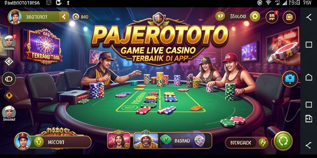 Tampilan gameplay PAJEROTOTO yang seru dengan dealer langsung.