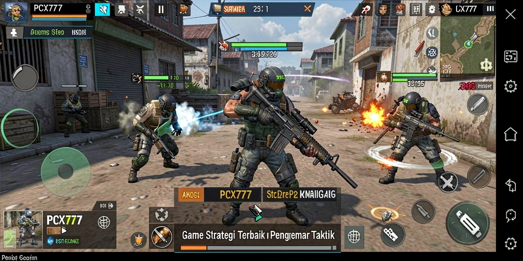 Gameplay menarik PCX777 yang menantang strategi dan taktik.