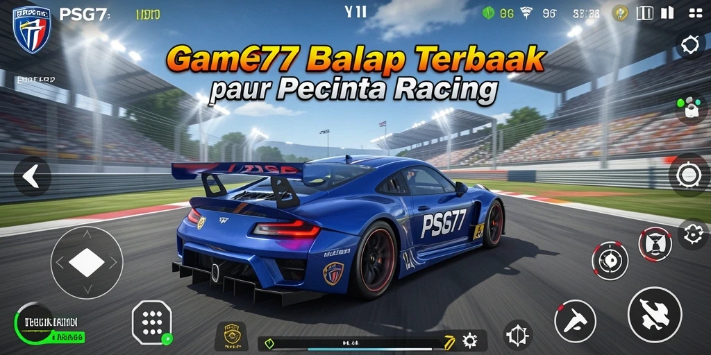 Tampilan gameplay PSG77 yang menarik dengan aksi balapan mendebarkan.