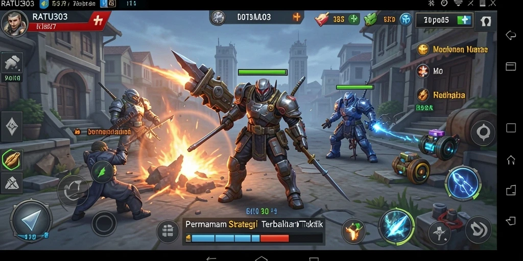 Tampilan gameplay yang mendebarkan dalam RATU303.