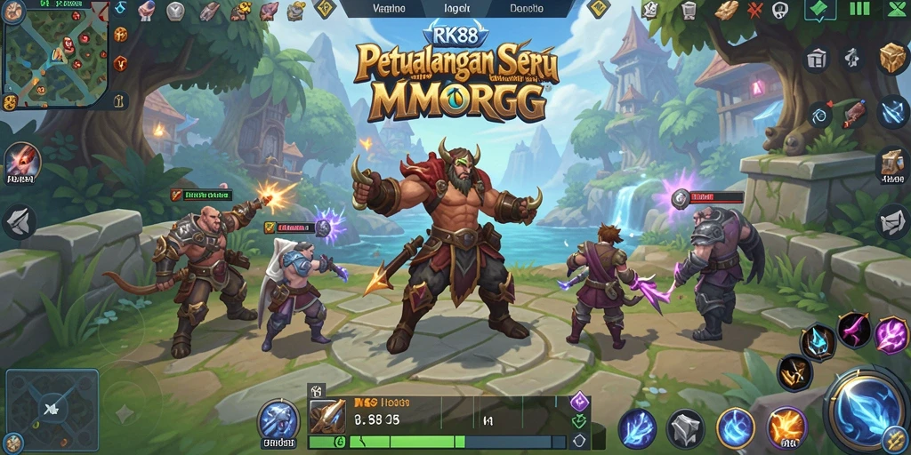 Gameplay RK88 yang menarik dengan petualangan seru di dunia MMORPG.