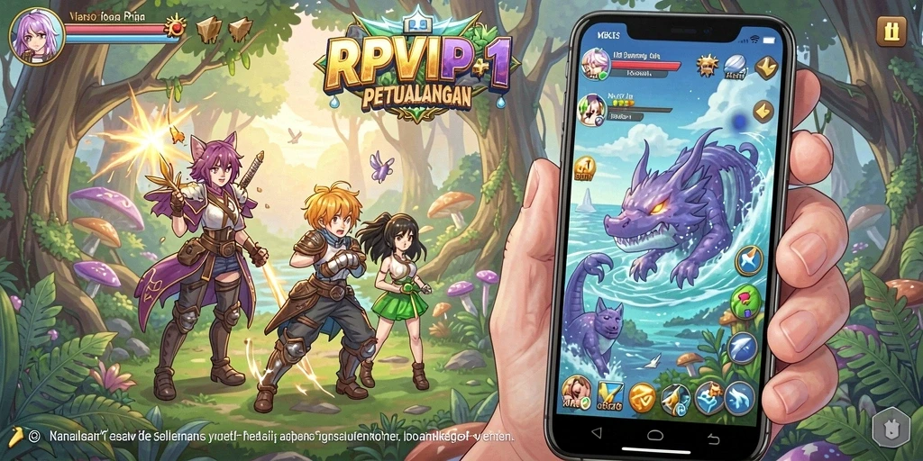 Tampilan gameplay RPVIP1 yang memukau dan interaktif.