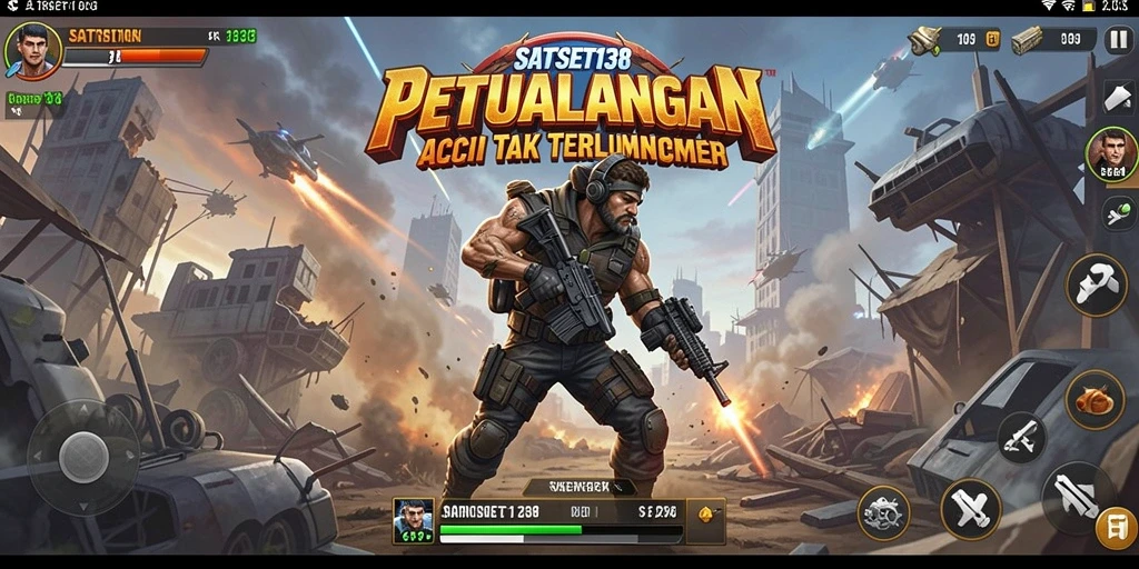 Tangkapan layar SATSET138 menampilkan aksi mendebarkan dalam gameplay yang intens.