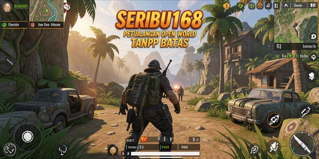 Tangkapan layar SERIBU168 menampilkan petualangan seru dalam dunia Open World.